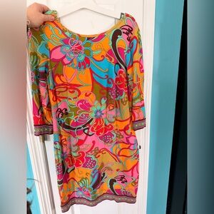 Trina Turk Multicolor Floral Dress